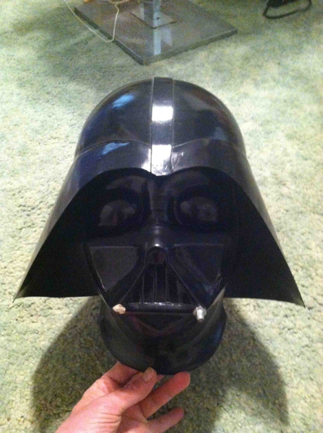 A completed mask & helmet.